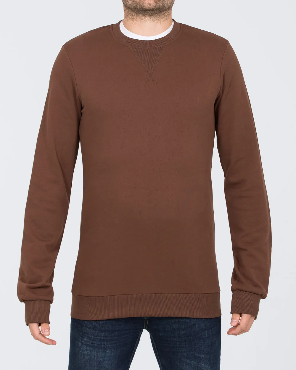 2t Alvin Slim Fit Tall Sweatshirt (brown)