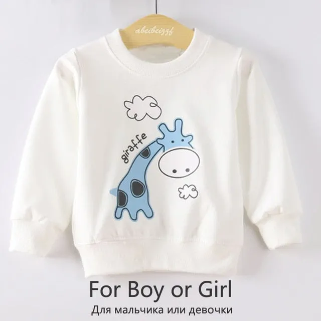 6 Cats Long Sleeves Sweater Girls Kids T-Shirt Clothes