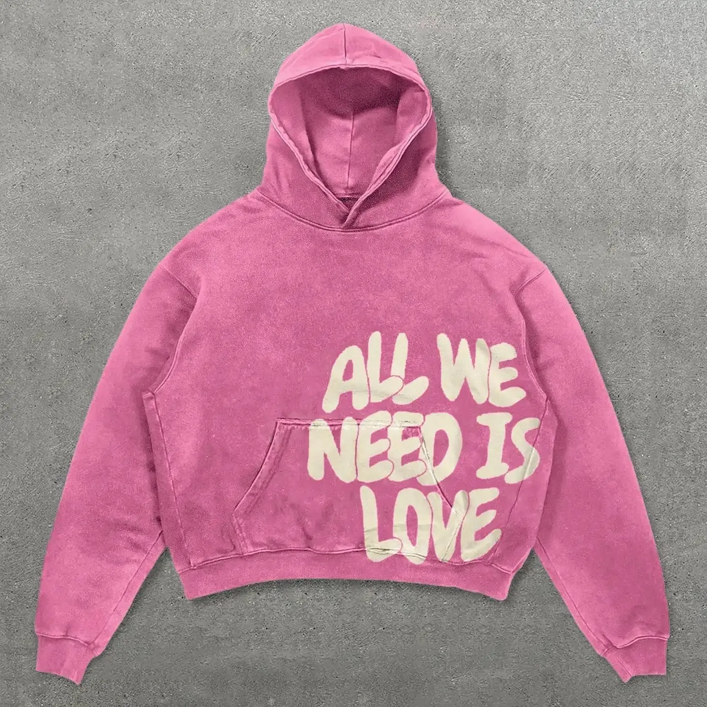 All We Need Is...Oversized Baggy Hoodie Modern 2023 Streetwear