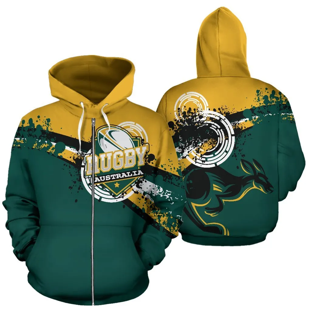 Australia Rugby Zip-up Hoodie - Champion Australia - BN15