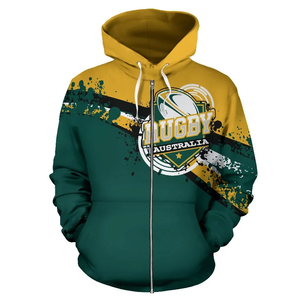 Australia Rugby Zip-up Hoodie - Champion Australia - BN15