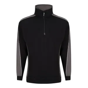 Avocet Quarter Zip Sweatshirt | Black - Graphite