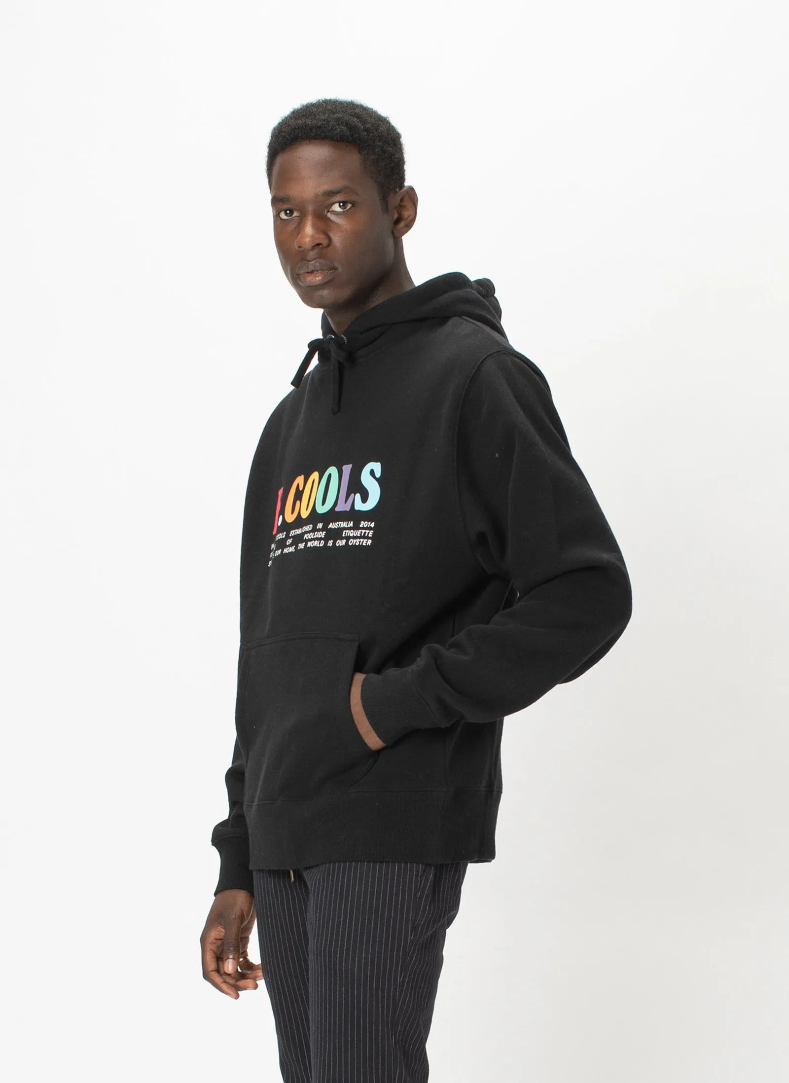 B.Bold Hood Sweatshirt Black