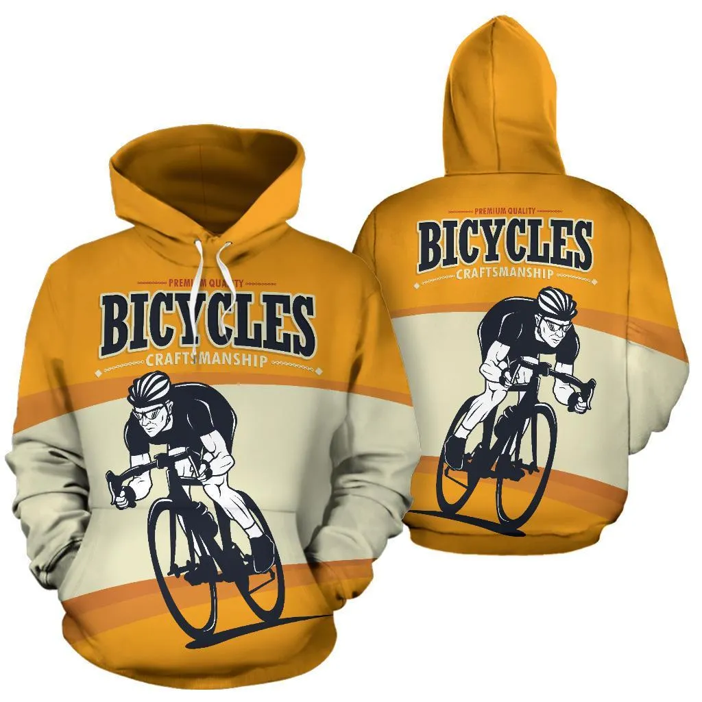 Bicycles Craftmanship All Over Print Hoodie - BN14