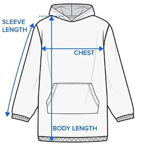 Blue Ocean Wearable Blanket Hoodie