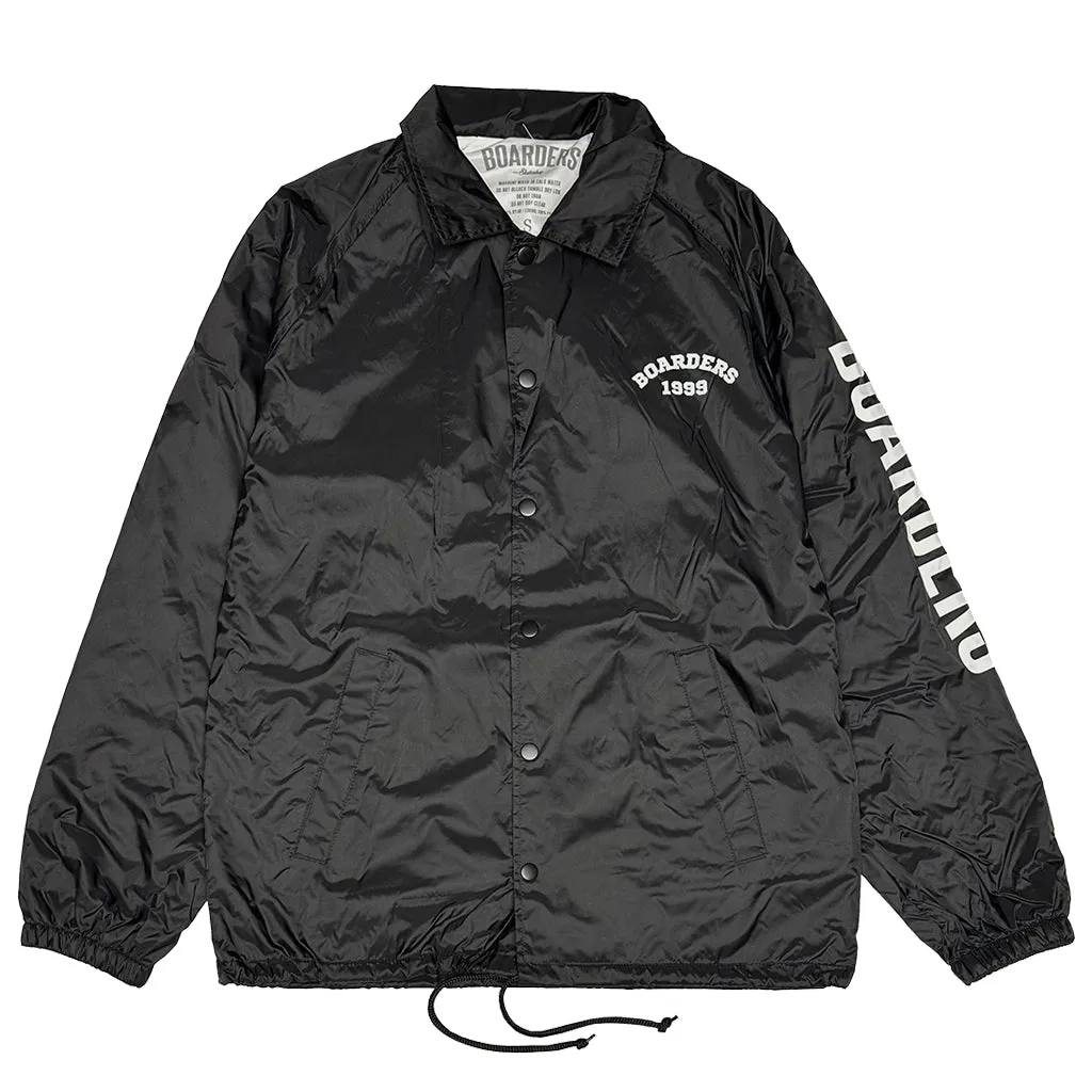 Boarders Bold Arch Coaches Jacket - Black