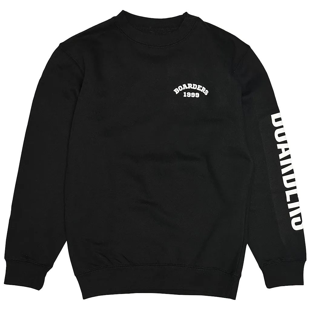 Boarders Bold Arch Crewneck - Black