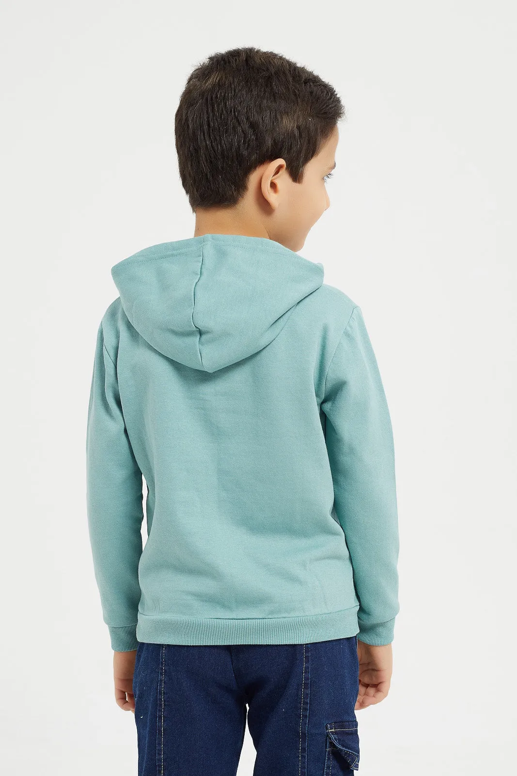 Boys Blue Batman Hooded Sweatshirt