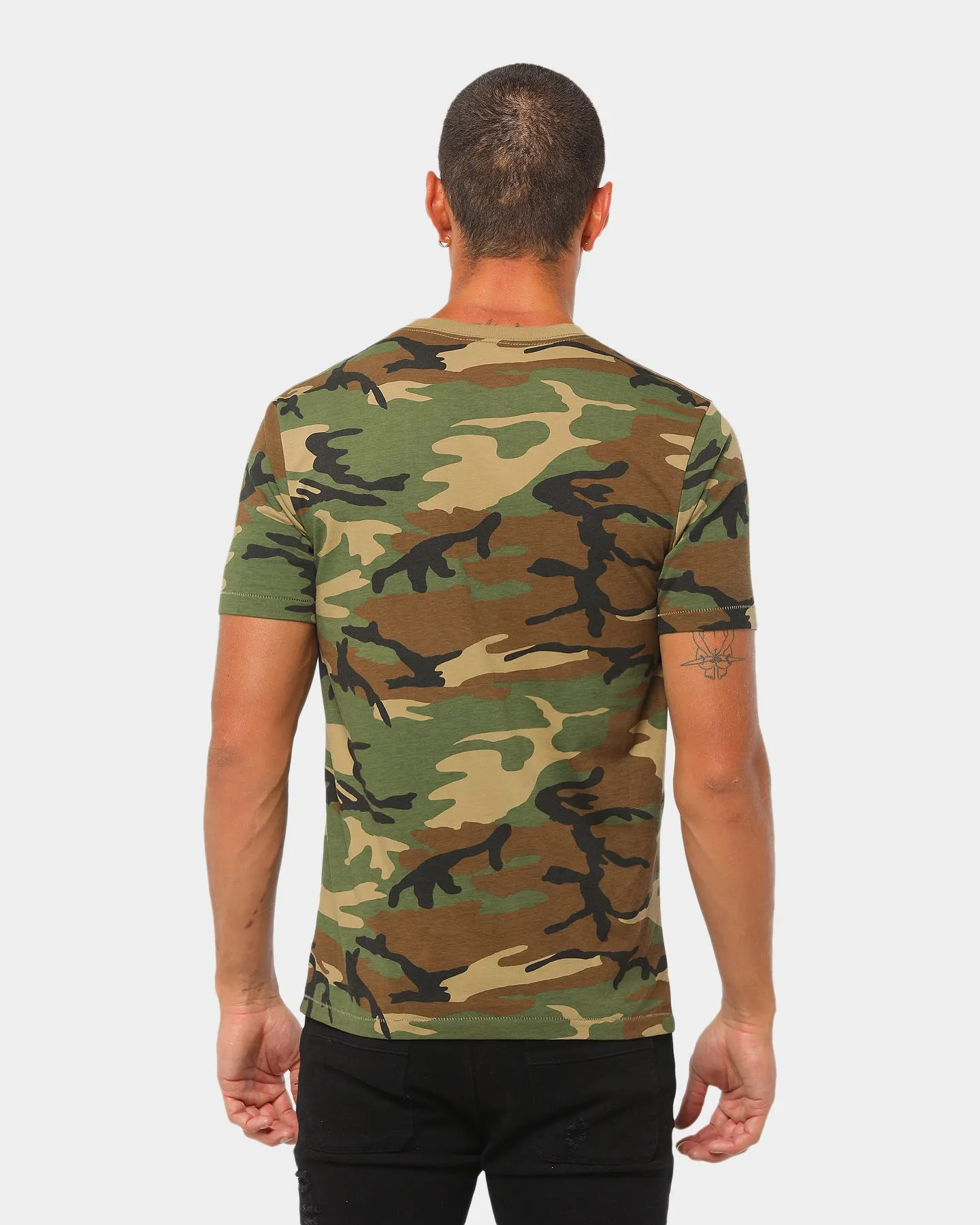 Brixton Main Label II Print SS Tee Woodland Camo