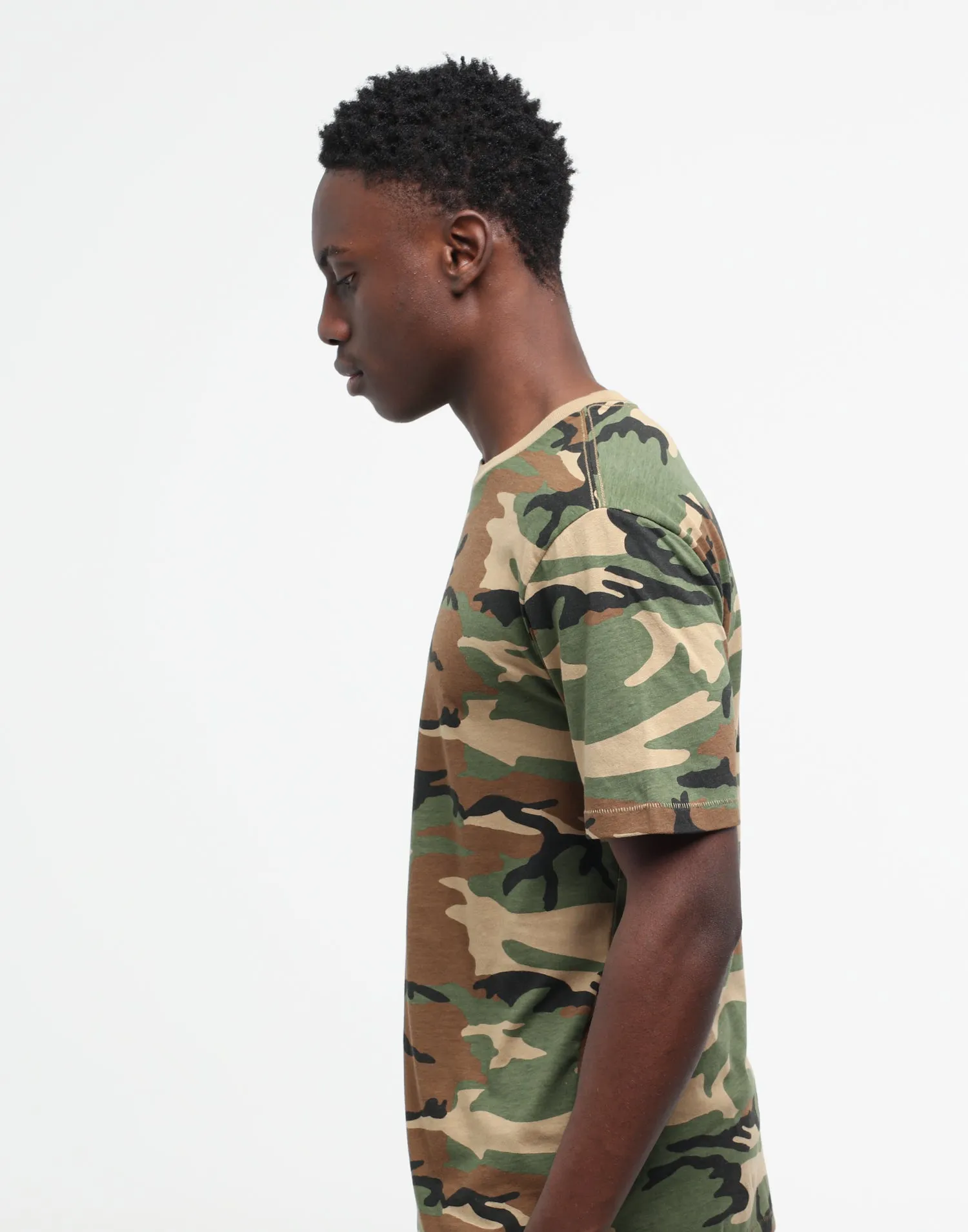 Brixton Main Label II Print SS Tee Woodland Camo