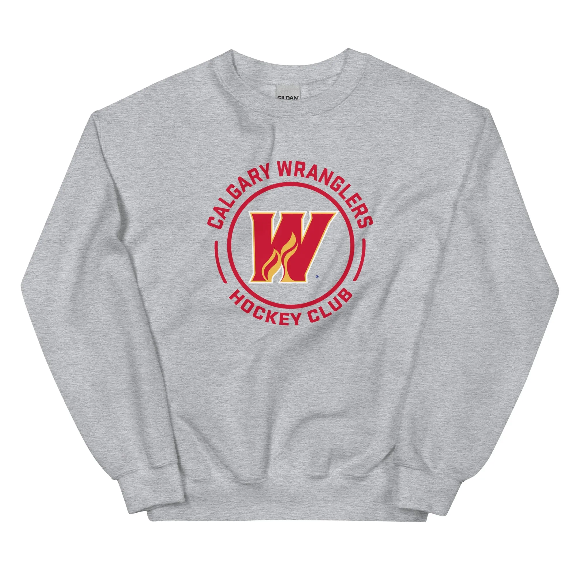 Calgary Wranglers Adult Faceoff Crewneck Sweatshirt