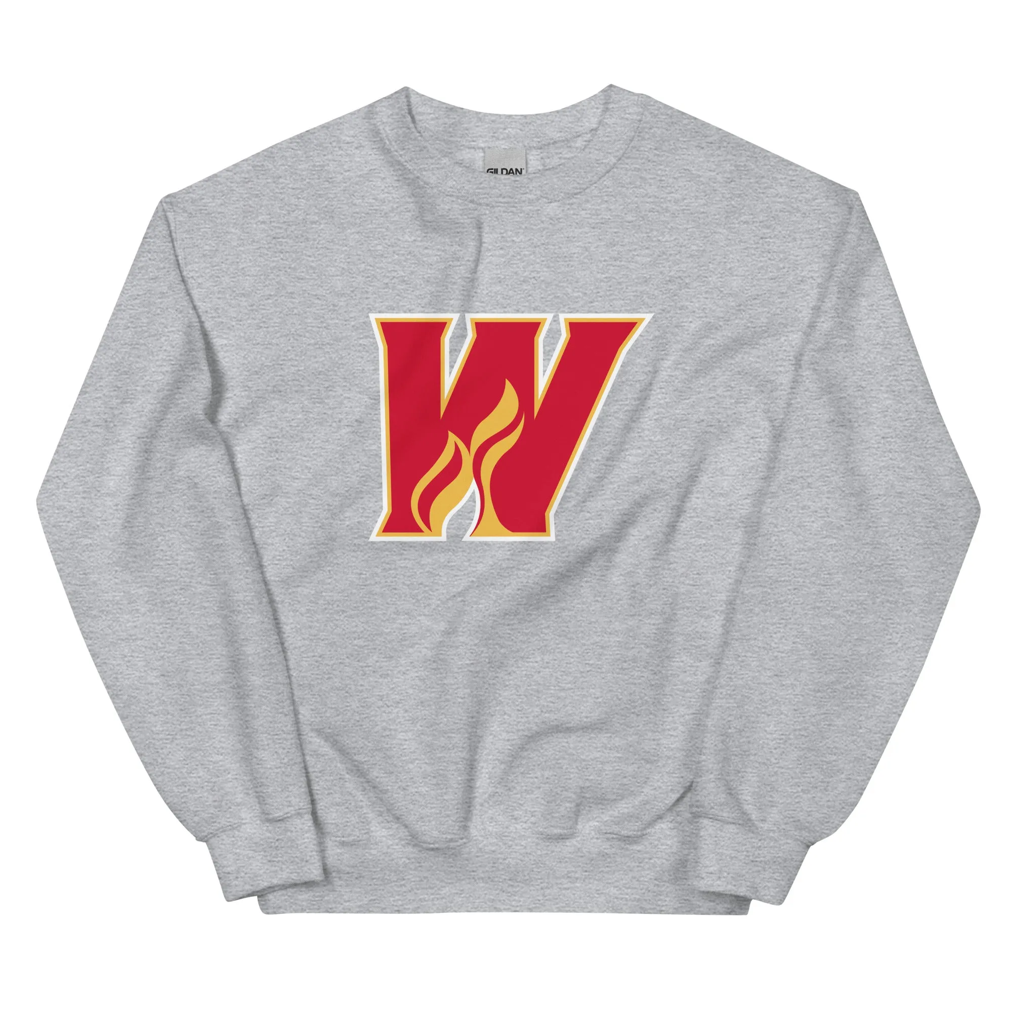 Calgary Wranglers Adult Primary Logo Crewneck Sweatshirt