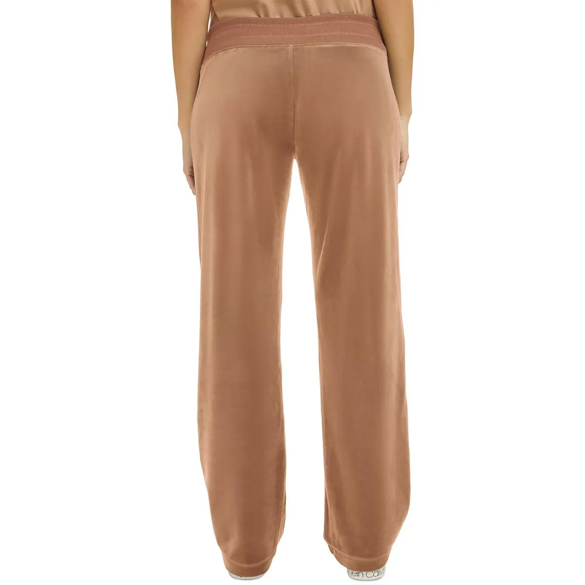 Calvin Klein Womens Velour Pull On Sweatpants