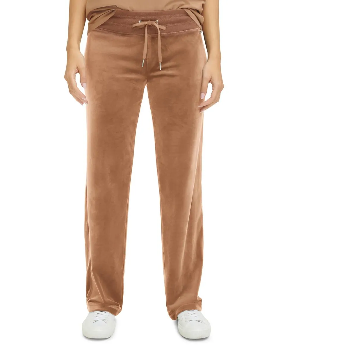 Calvin Klein Womens Velour Pull On Sweatpants