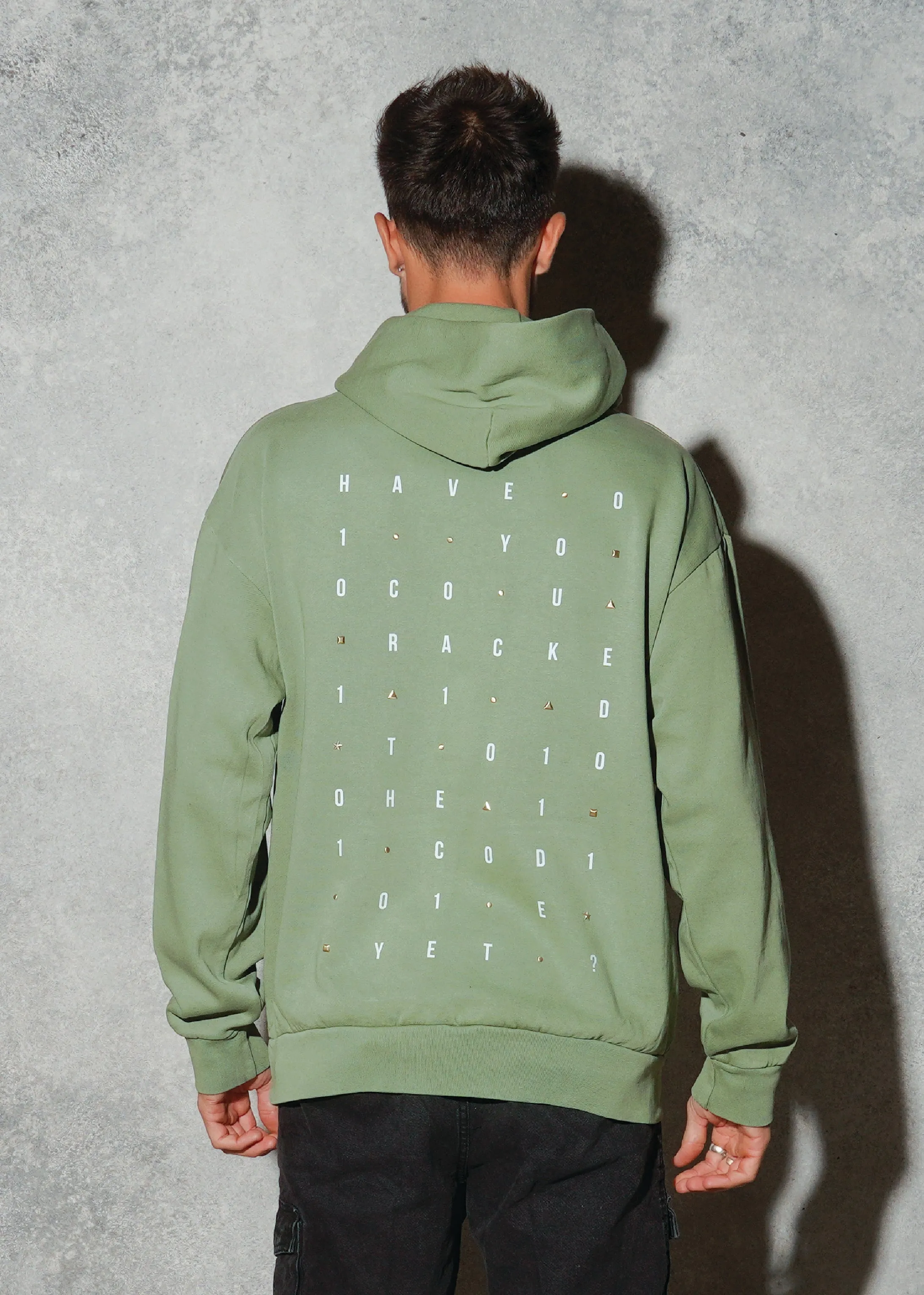 CRACK THE CODE Men Heavyweight Hoodie