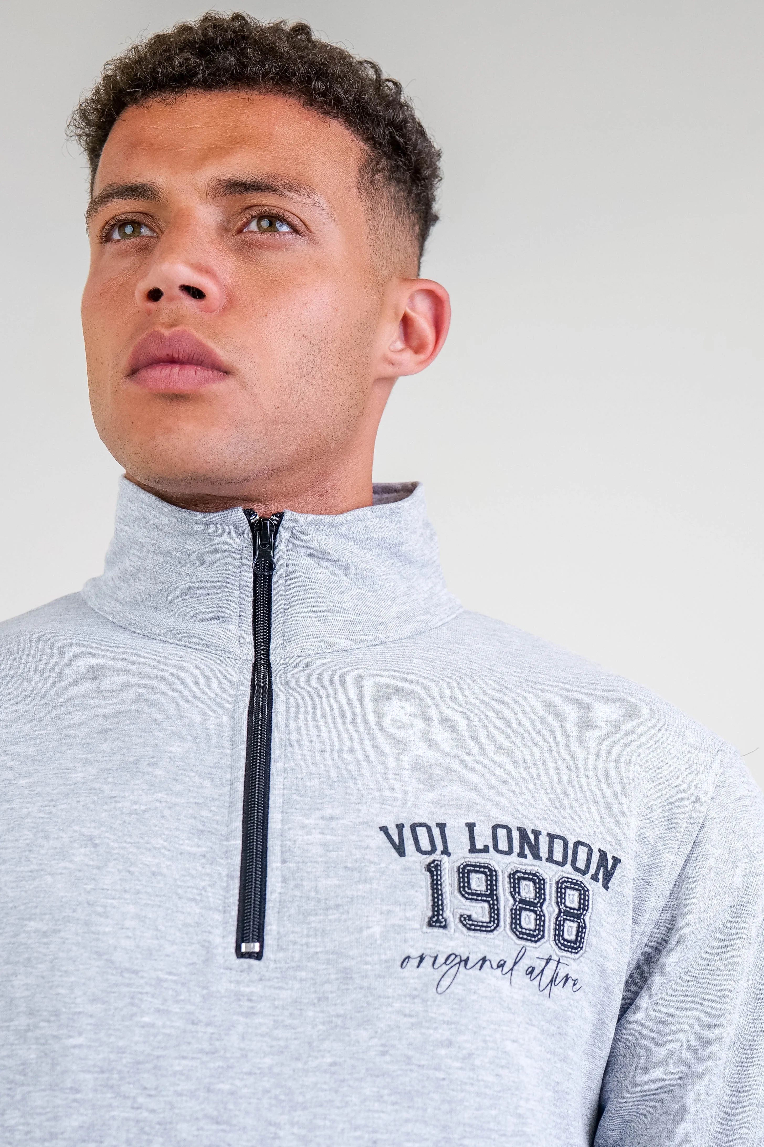 Crestfield 1/4 Zip Jumper - Grey Marl