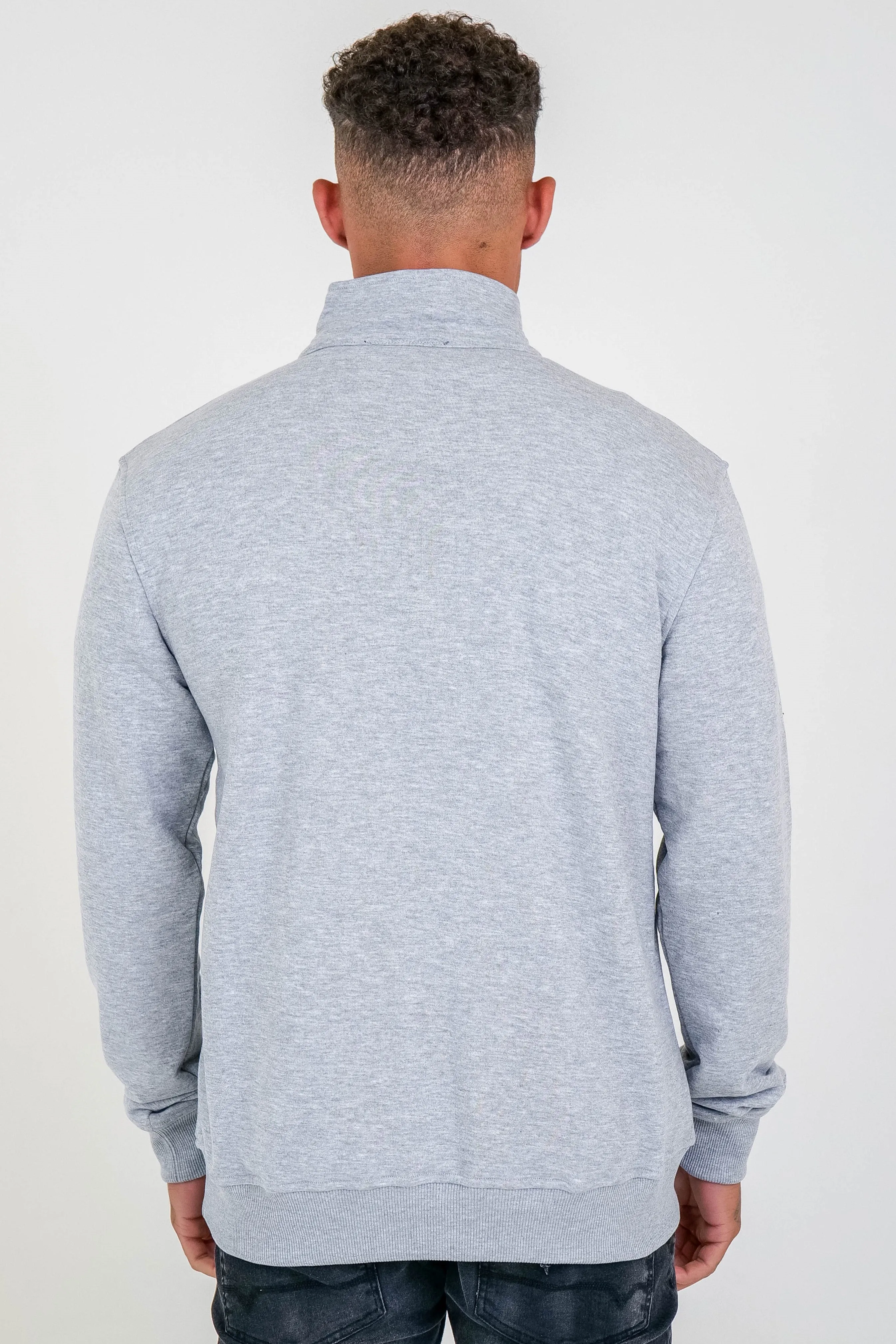 Crestfield 1/4 Zip Jumper - Grey Marl