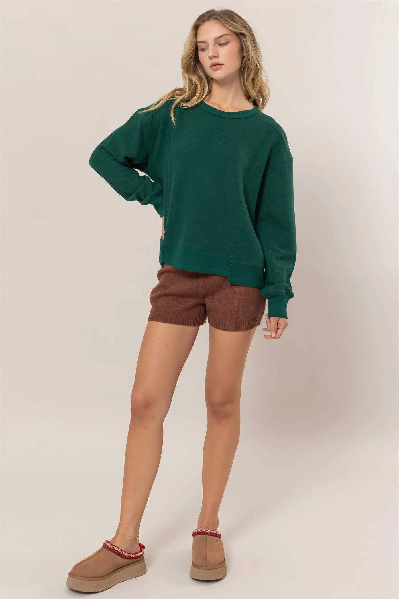 DZ25A585-Seam Detail Sweatshirt