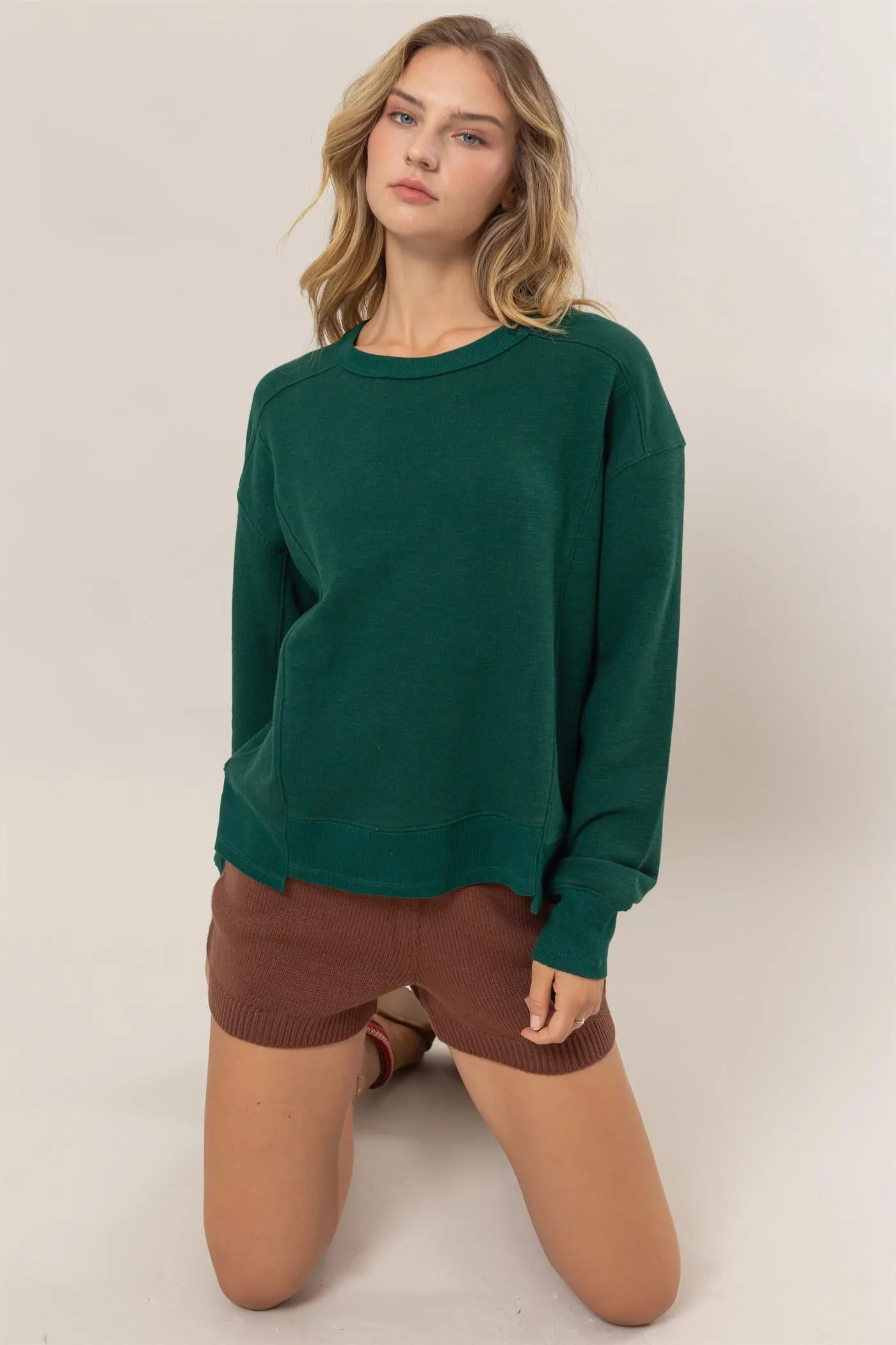 DZ25A585-Seam Detail Sweatshirt