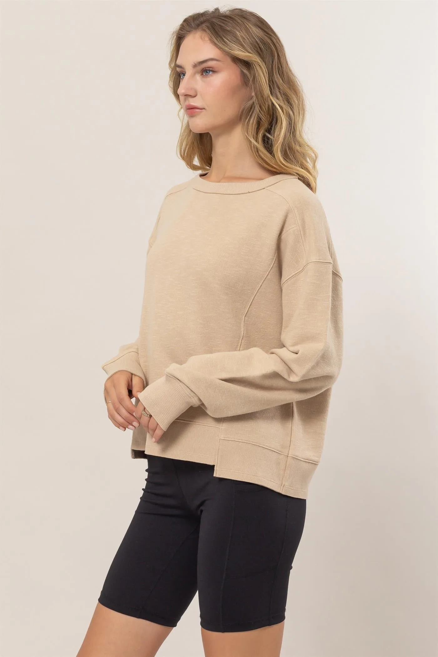 DZ25A585-Seam Detail Sweatshirt