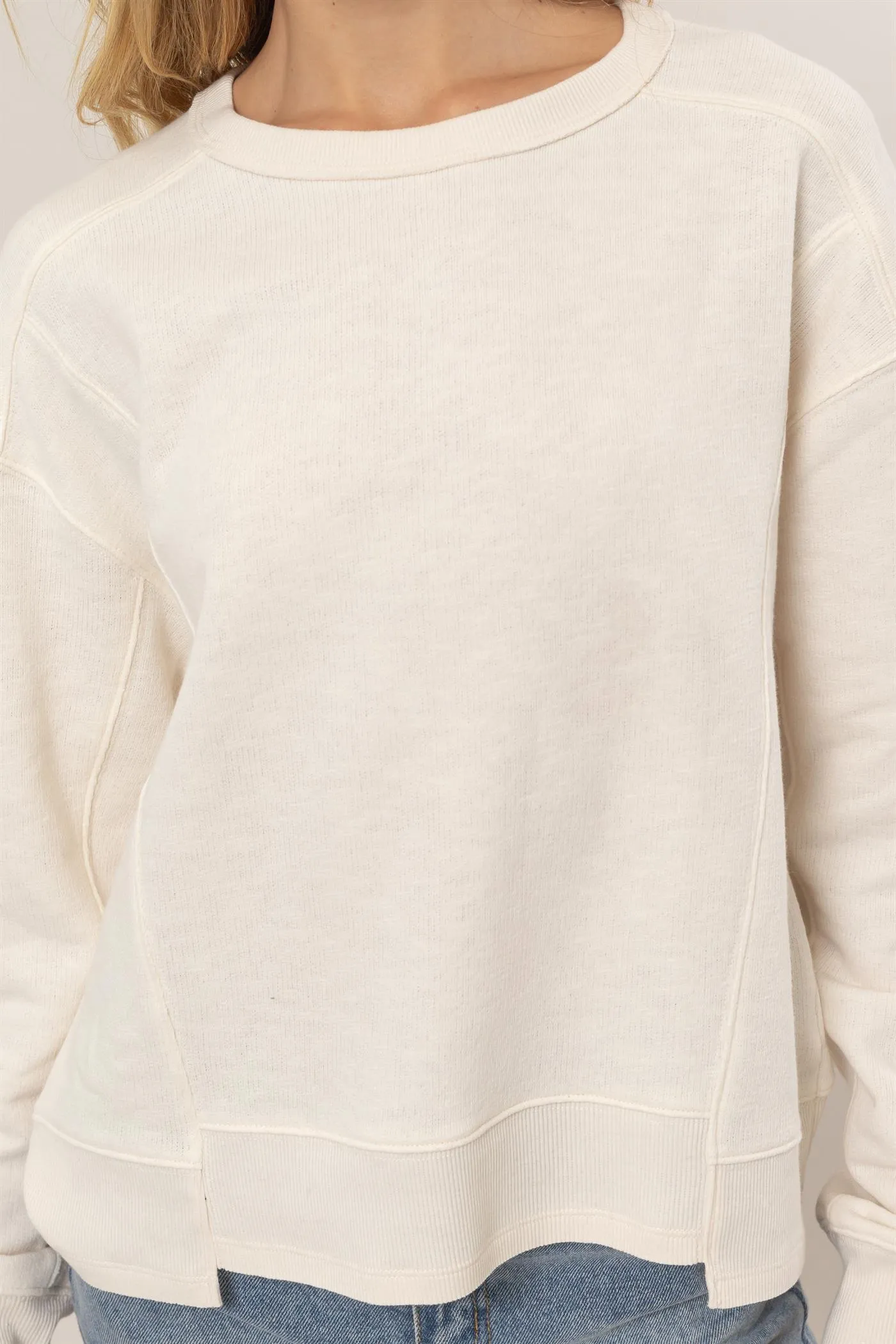 DZ25A585-Seam Detail Sweatshirt