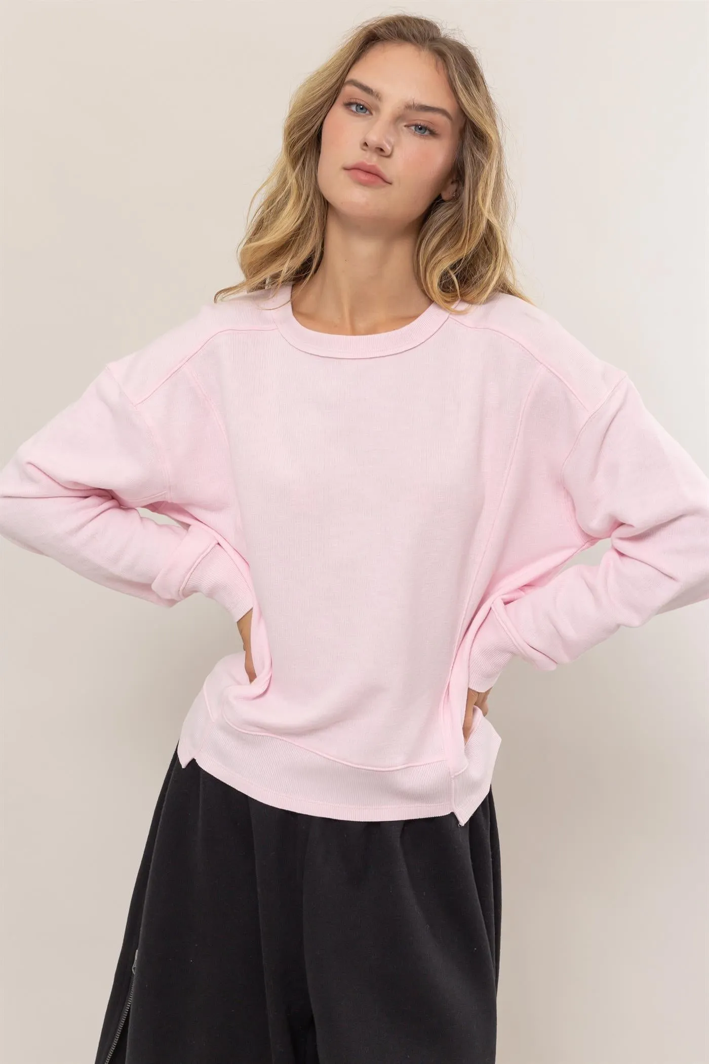 DZ25A585-Seam Detail Sweatshirt