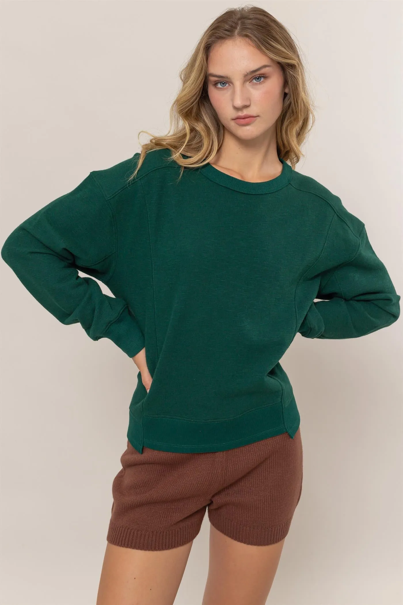 DZ25A585-Seam Detail Sweatshirt