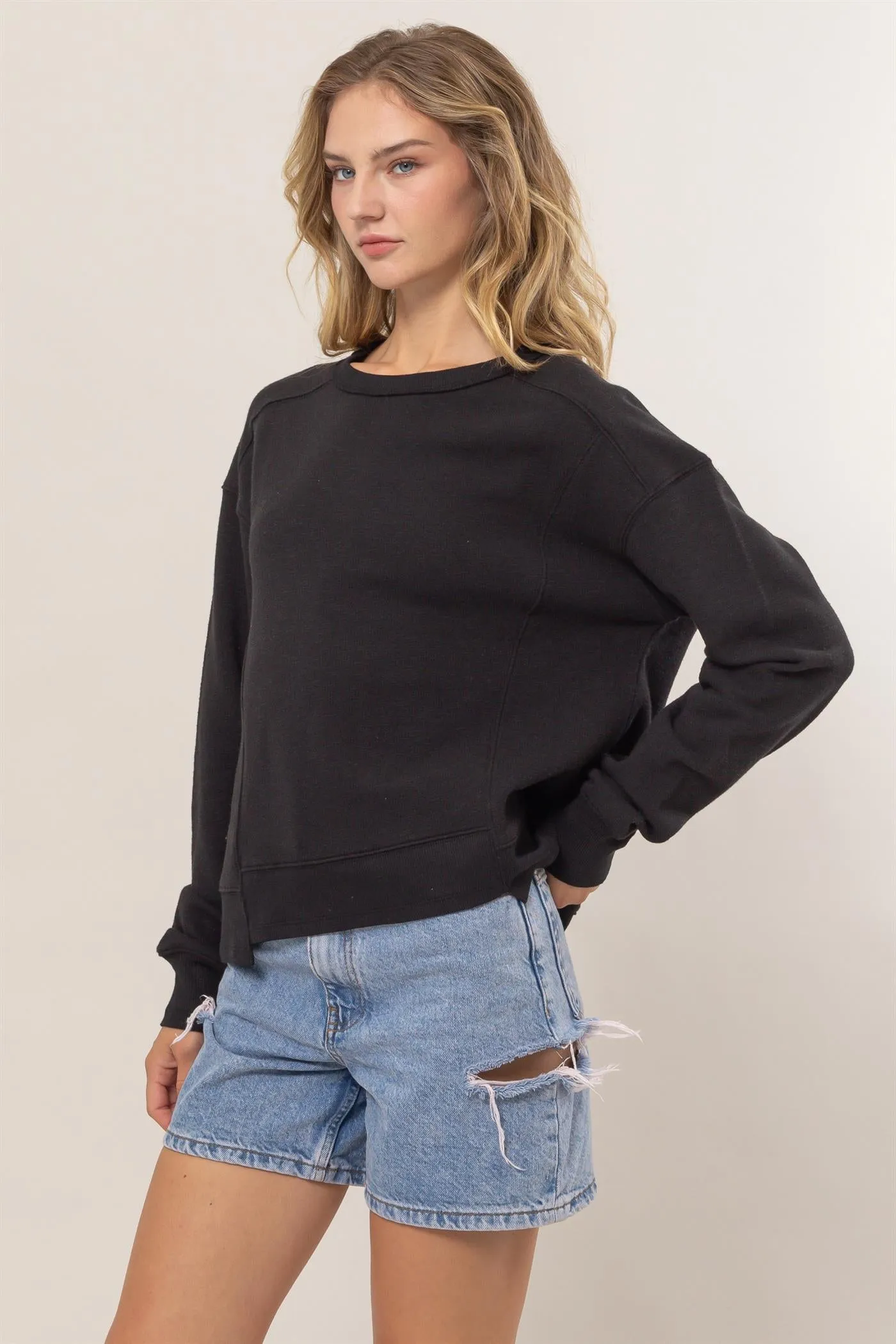 DZ25A585-Seam Detail Sweatshirt