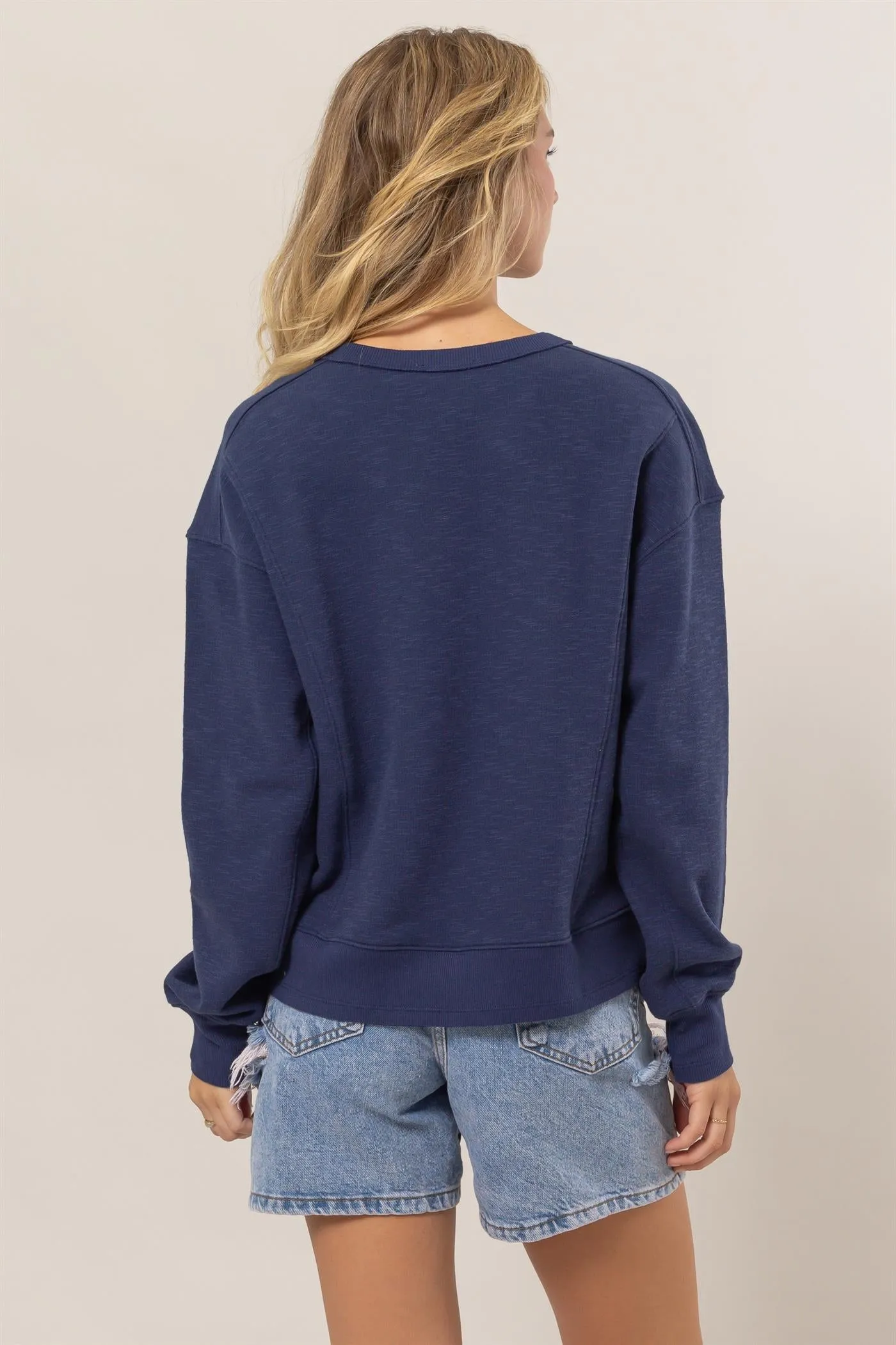 DZ25A585-Seam Detail Sweatshirt