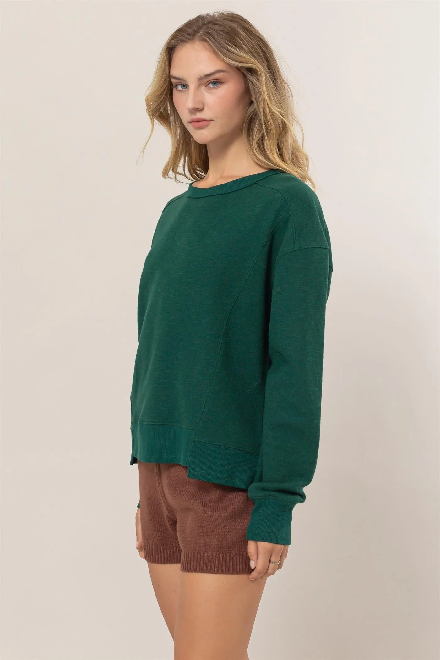 DZ25A585-Seam Detail Sweatshirt