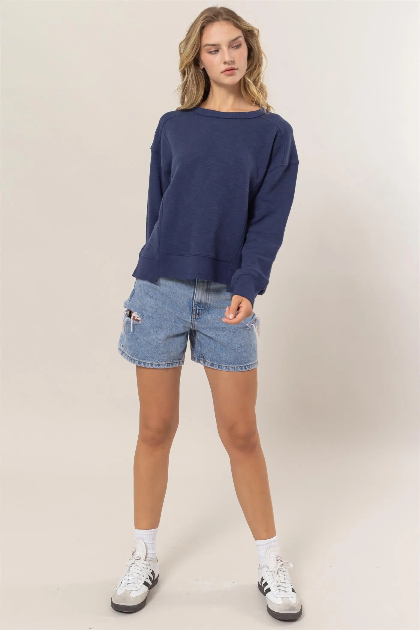 DZ25A585-Seam Detail Sweatshirt