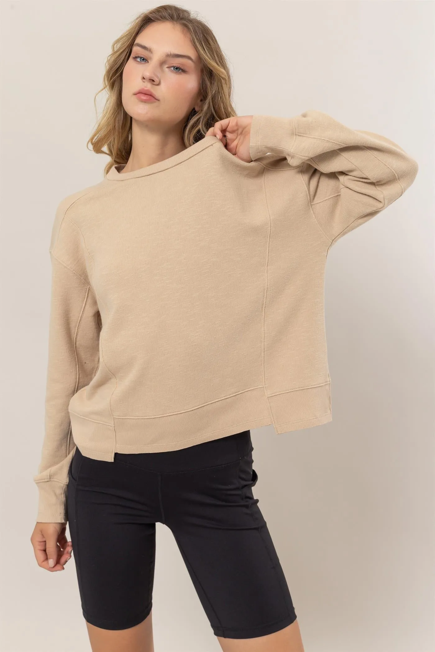 DZ25A585-Seam Detail Sweatshirt