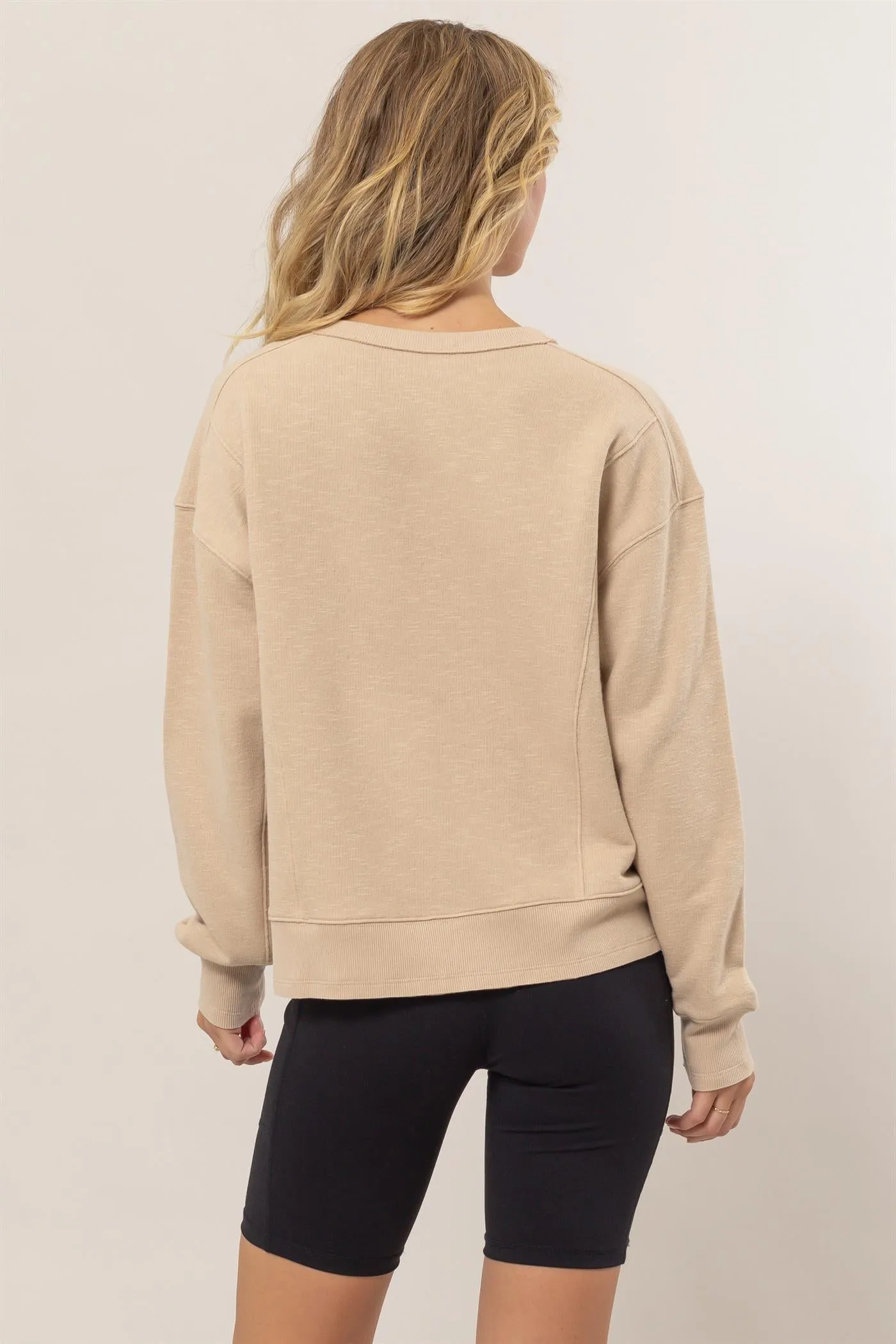 DZ25A585-Seam Detail Sweatshirt