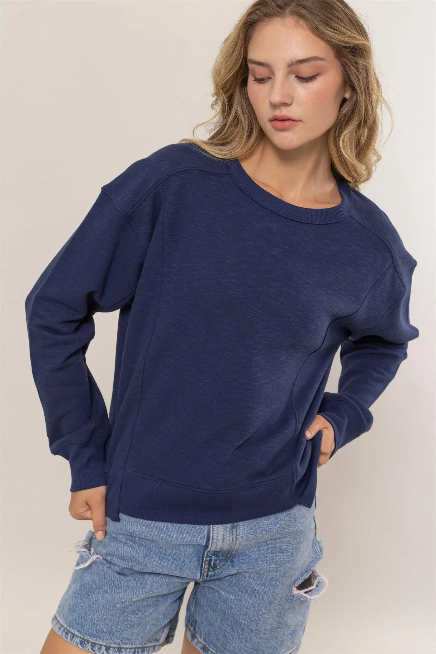 DZ25A585-Seam Detail Sweatshirt