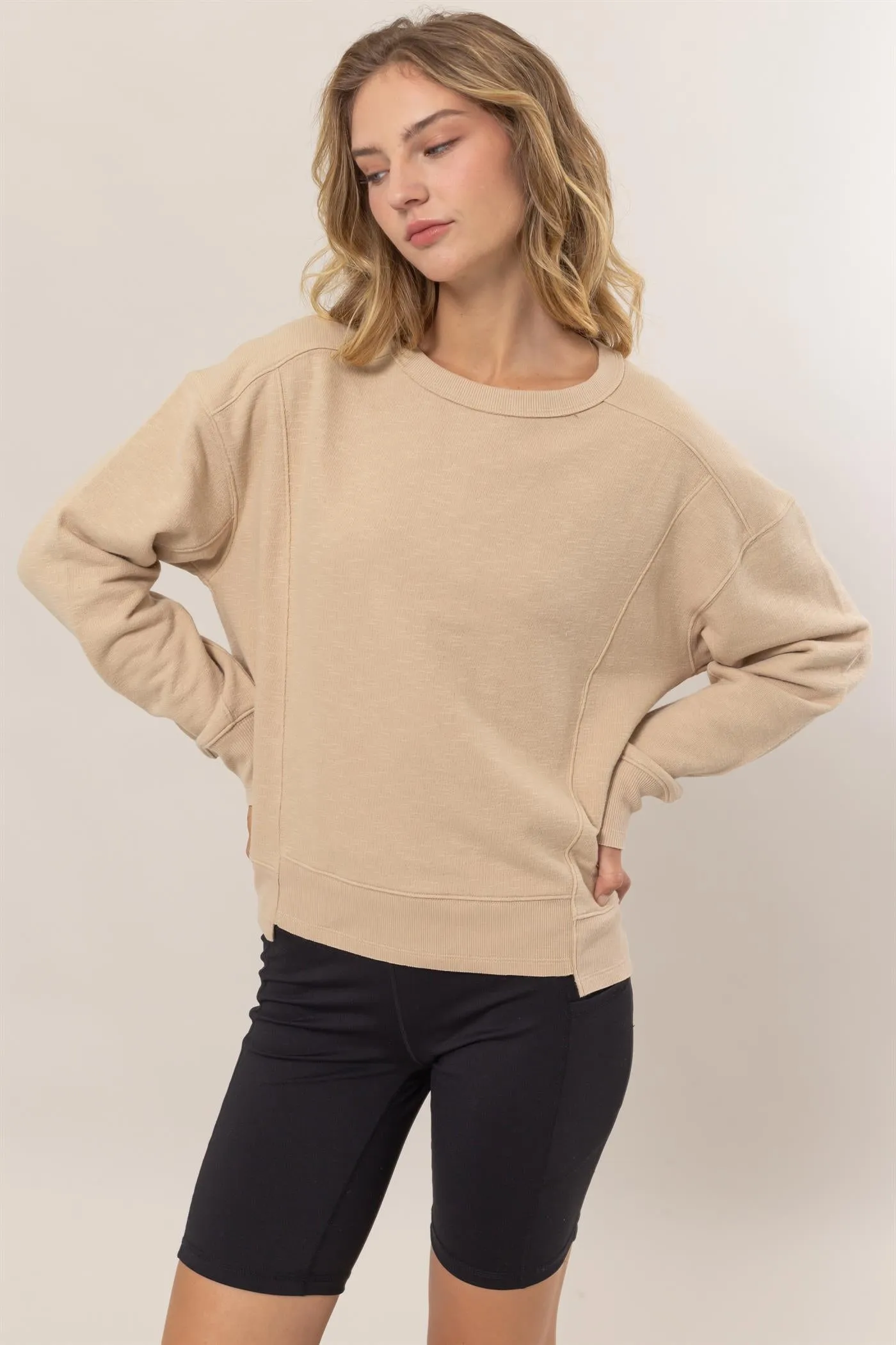 DZ25A585-Seam Detail Sweatshirt