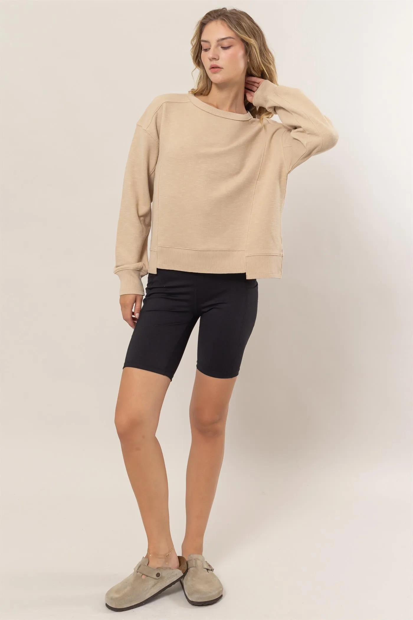 DZ25A585-Seam Detail Sweatshirt