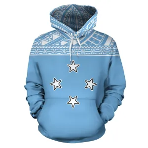 Federated States of Micronesia All Over Hoodie - Blue Version - BN01