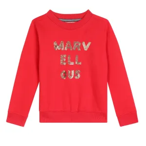 Girls Red Sweatshirt