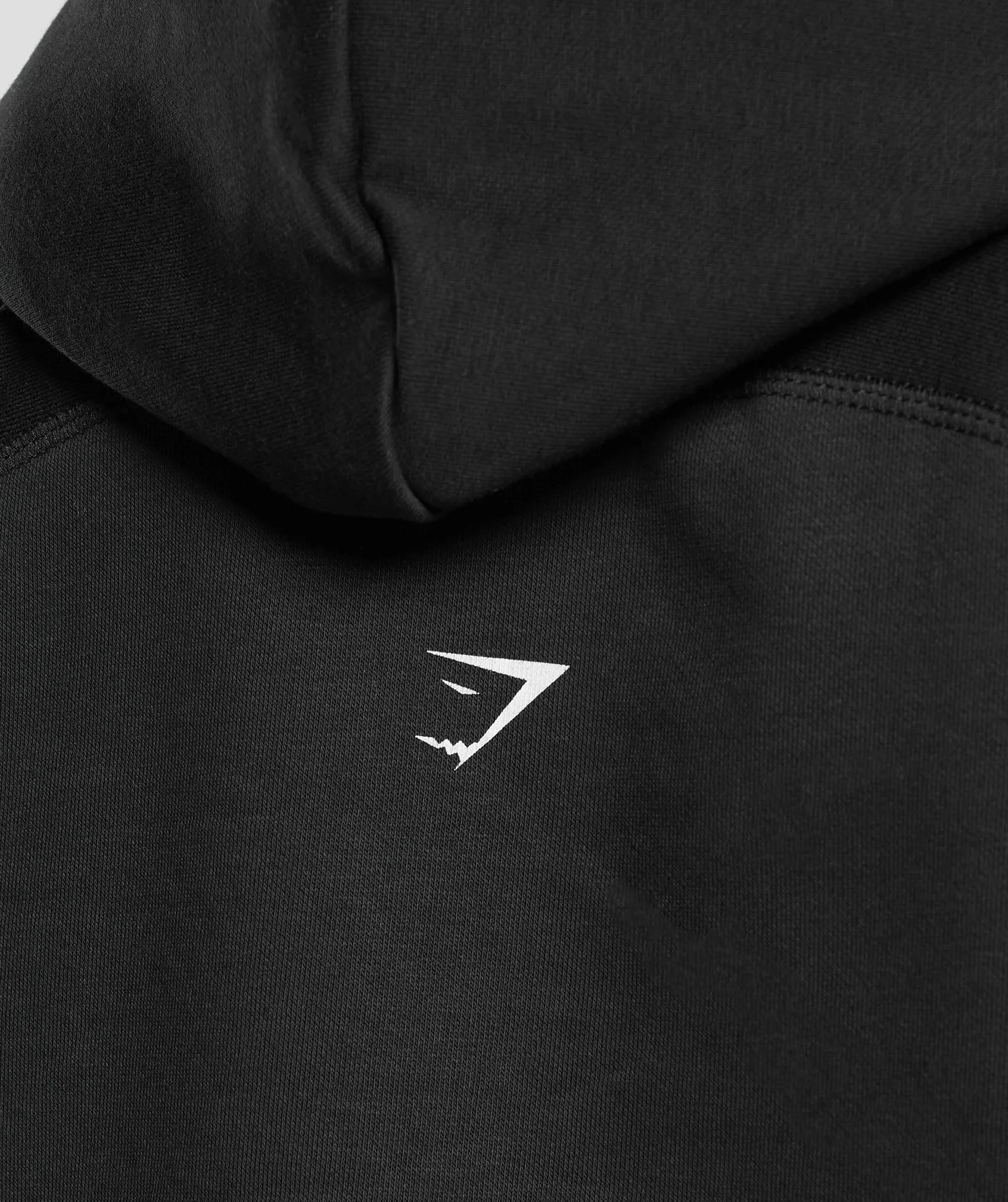 Gymshark Care Label Graphic Brushed Hoodie - Black