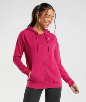 Gymshark Training Zip Hoodie - Magenta Pink