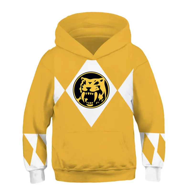 Kids Power Ranger Hoodies Power Ranger Sweatshirt Children Pullover Boys Hoodies ACcosplay