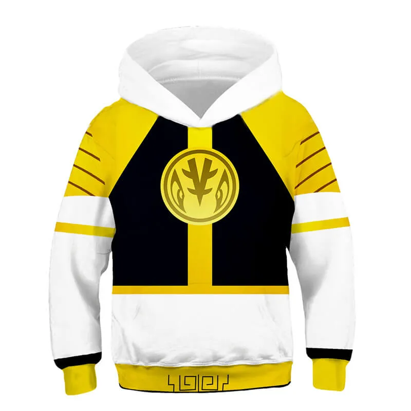 Kids Power Ranger Hoodies Power Ranger Sweatshirt Children Pullover Boys Hoodies ACcosplay