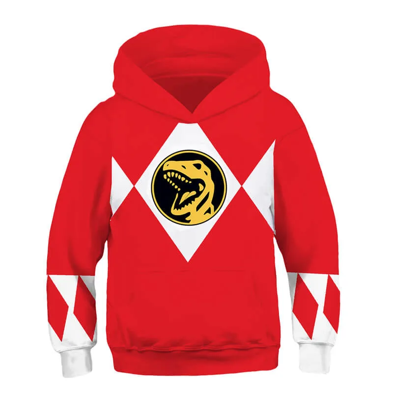 Kids Power Ranger Hoodies Power Ranger Sweatshirt Children Pullover Boys Hoodies ACcosplay