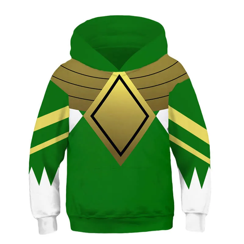 Kids Power Ranger Hoodies Power Ranger Sweatshirt Children Pullover Boys Hoodies ACcosplay