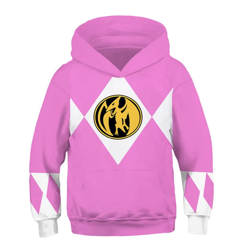 Kids Power Ranger Hoodies Power Ranger Sweatshirt Children Pullover Boys Hoodies ACcosplay