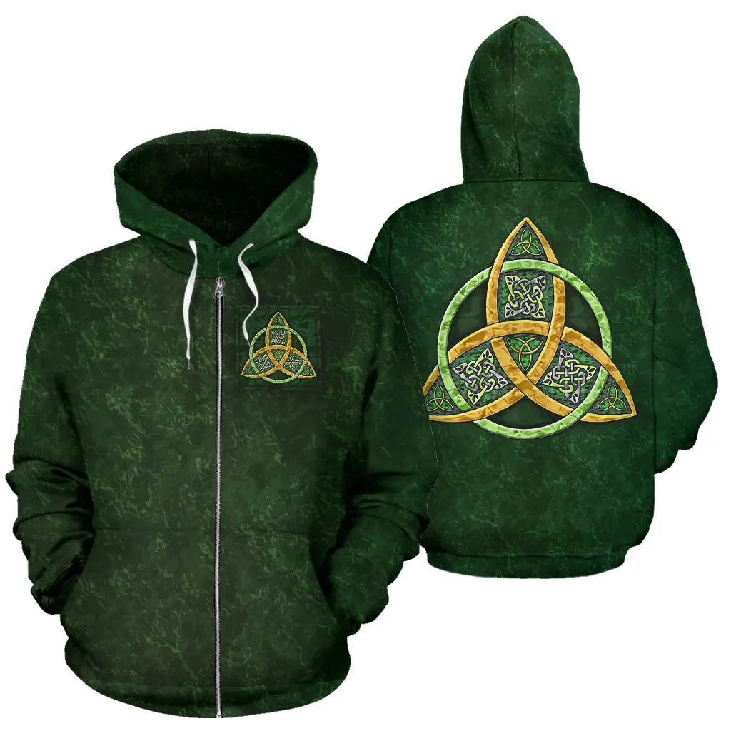 Knot Celtic All Over Zip-Up Hoodie - Bn01