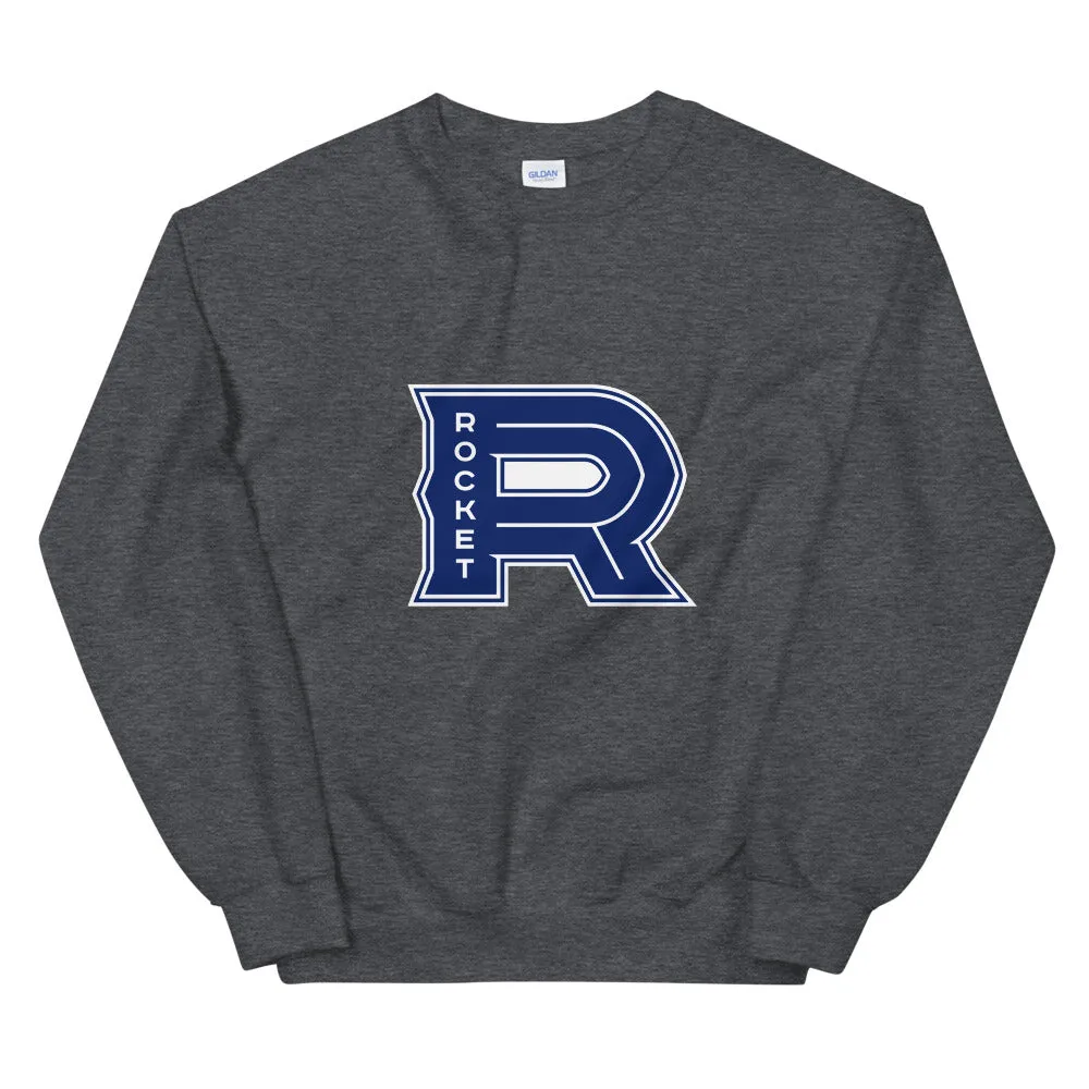 Laval Rocket Adult Primary Logo Crewneck Sweatshirt