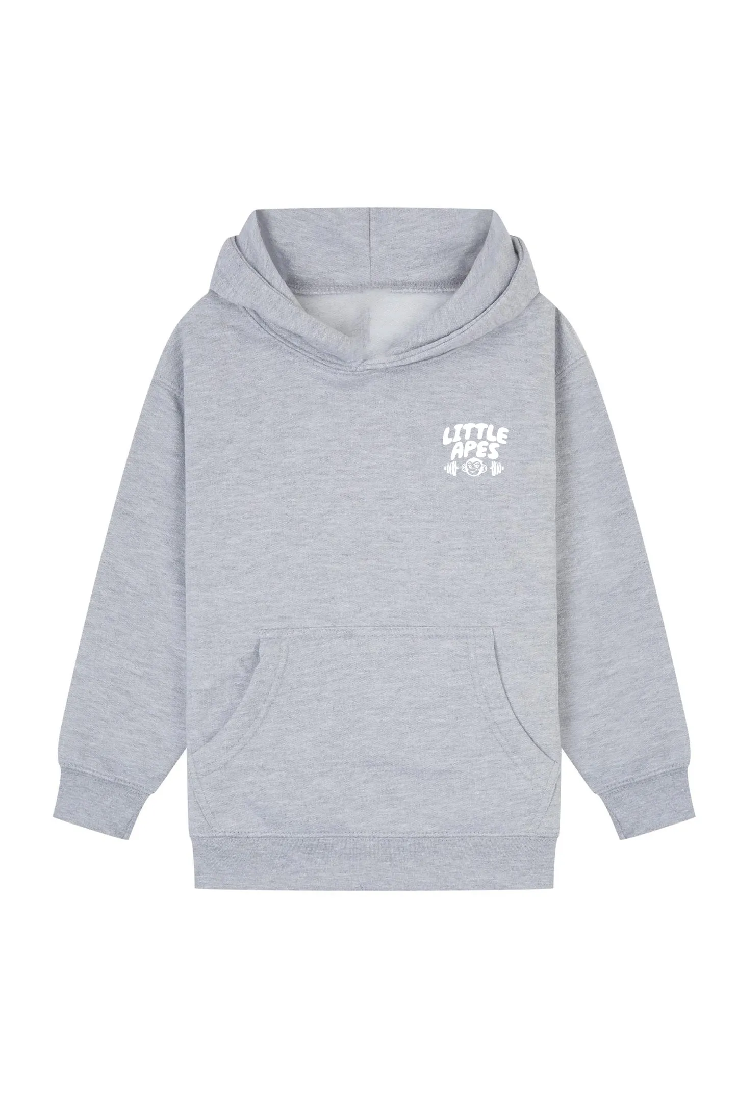 Little Apes Little Lifters Club Hoodie - Sports Grey