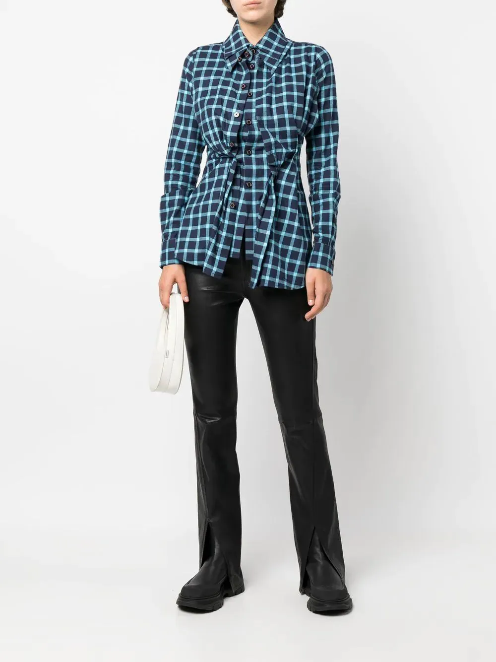 LONG-SLEEVE CHECKED SHIRT