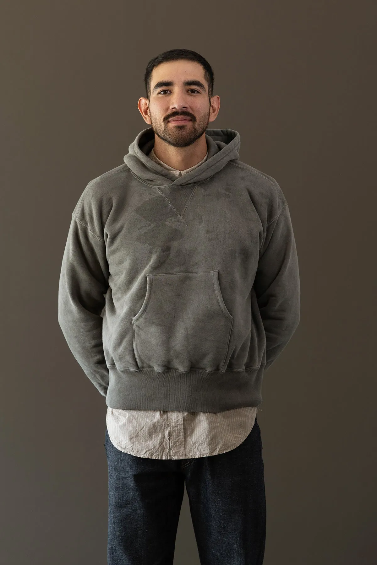 Lot.606 Hooded Sweatshirt - Logwood Dyed Gray